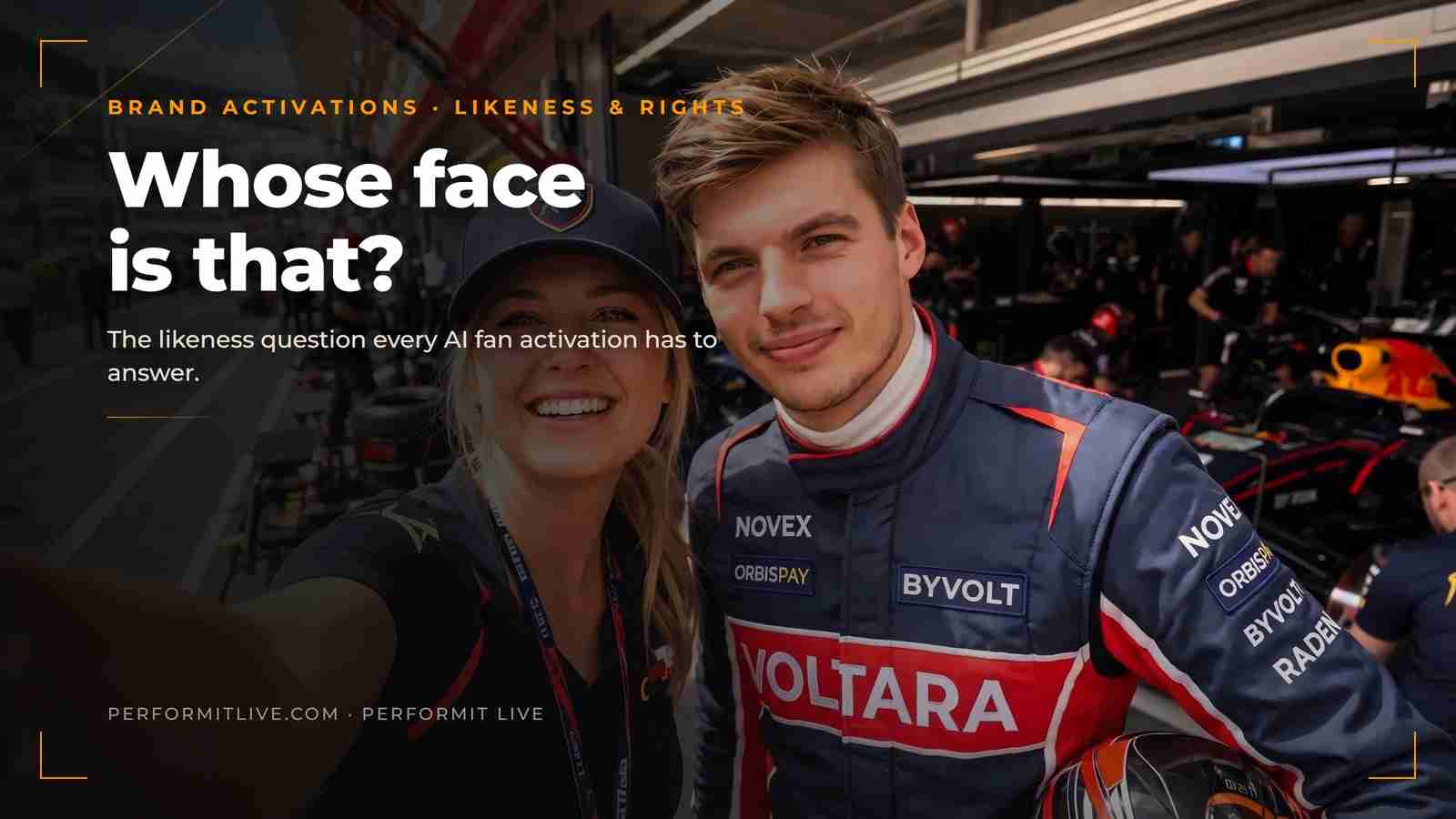 Whose face is that? The likeness question every AI fan activation has to answer.